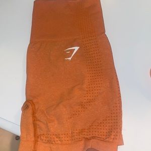 orange gymshark vitality xtra small shorts